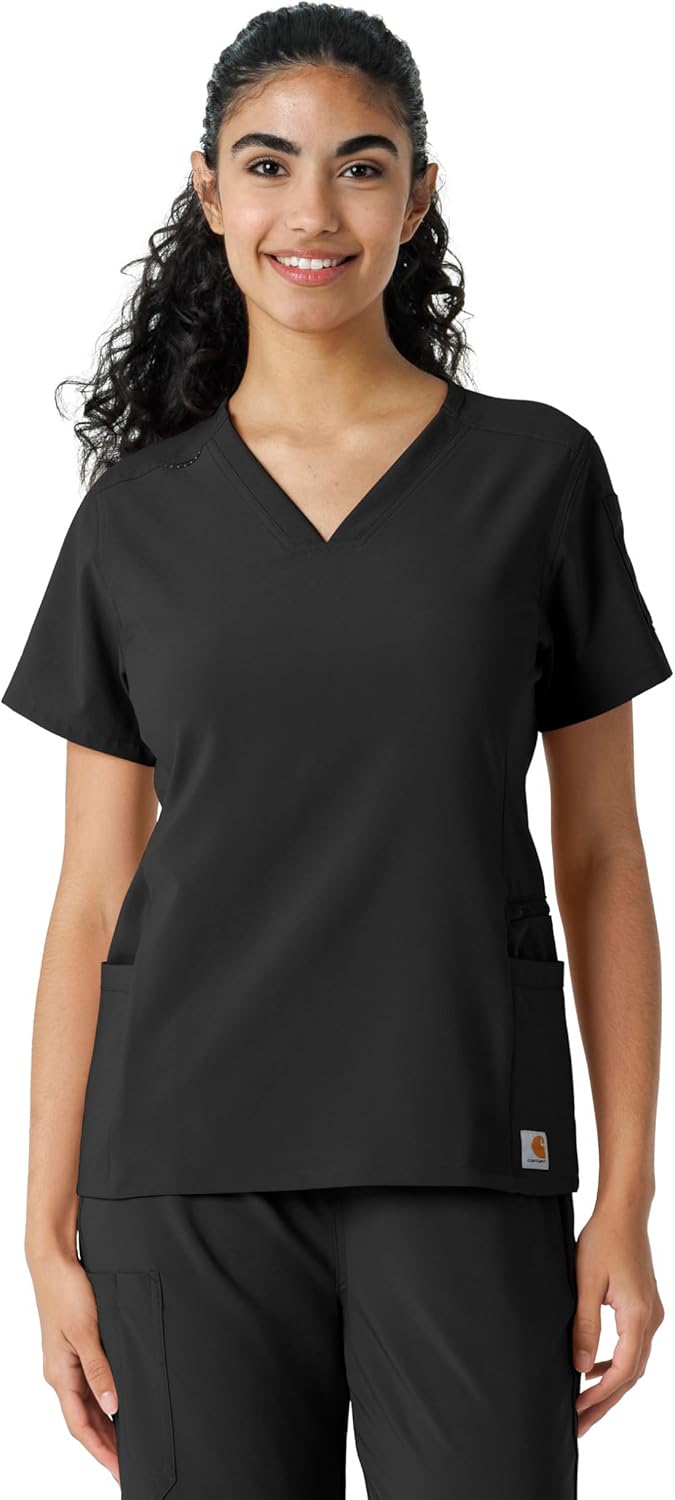 Carhartt Scrubs C13310 Women's Cross-Flex Modern Fit Oversized V-Neck Top