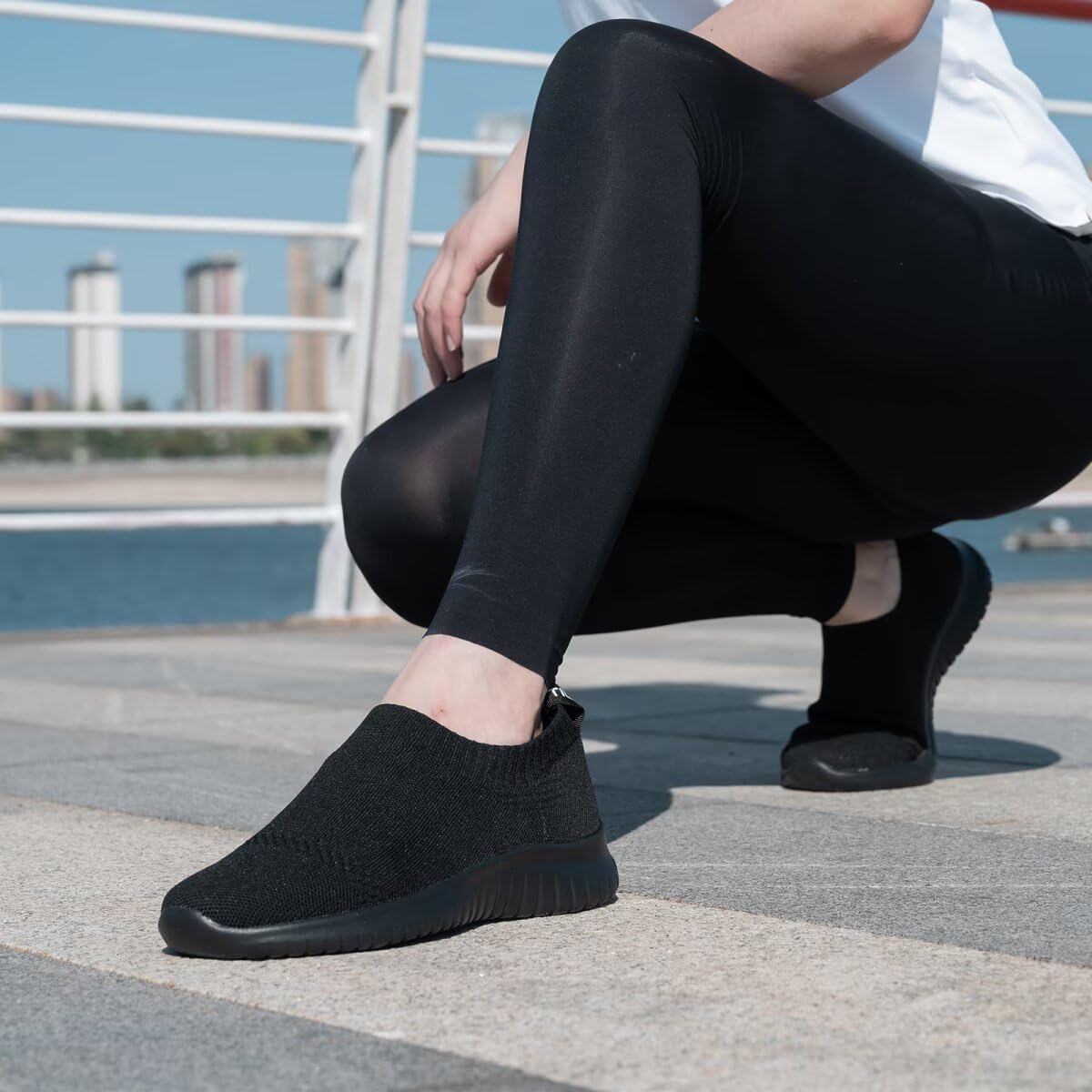 konhill Women's Slip On Sneakers Non Slip Walking Shoes Breathable Mesh Work Casual Lightweight Tennis Workout Shoes - Image 4