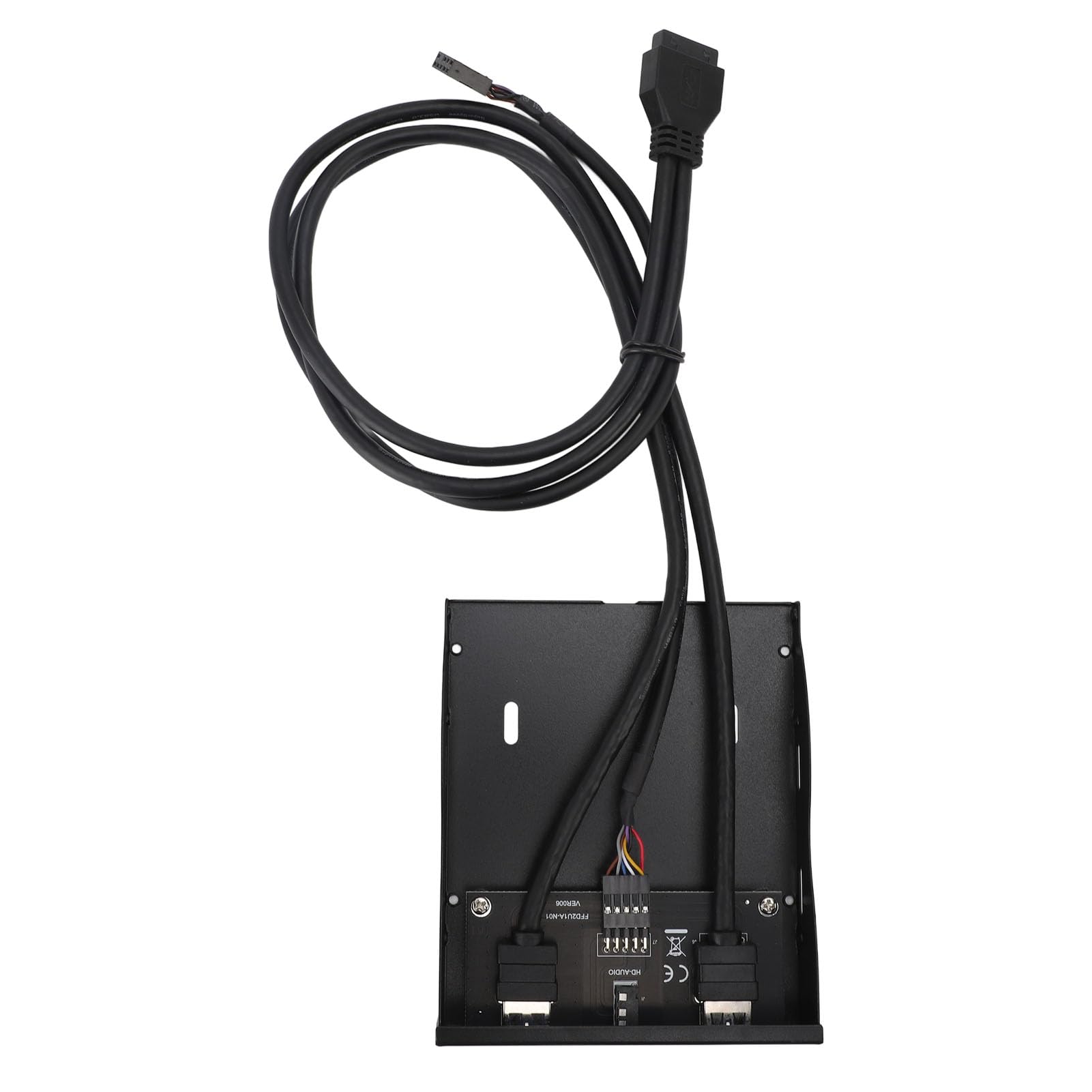 Panel de disquete USB A y audio HD con concentrador de 19 pines para constructores de PC 8
