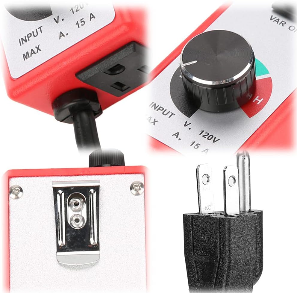 Speed Governor,120V Router Fan Variable Speed Controller Governor Electric Motor Rheostat Motor, and,Red