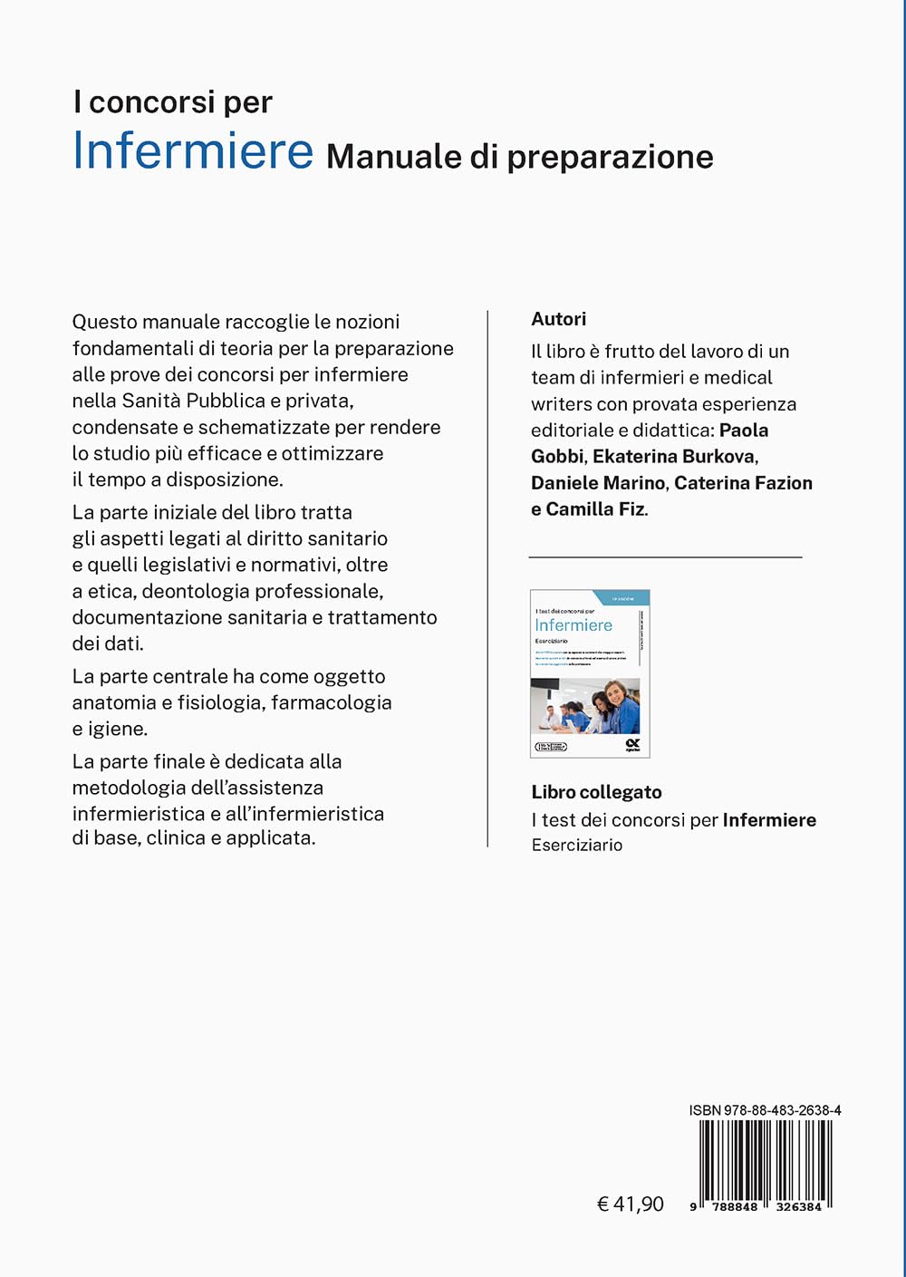 Il concorso per infermiere. Manuale di preparazione