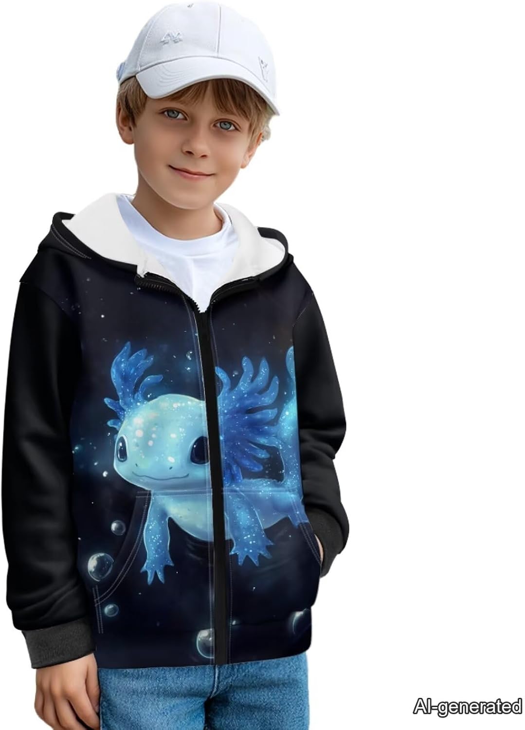 Coldinair Boys Sweatshirt Size 6-14 Zip Up Hoodies for Kids Long Sleeve Sports Jacket with Pocket Fall Outfits Jacket Coat