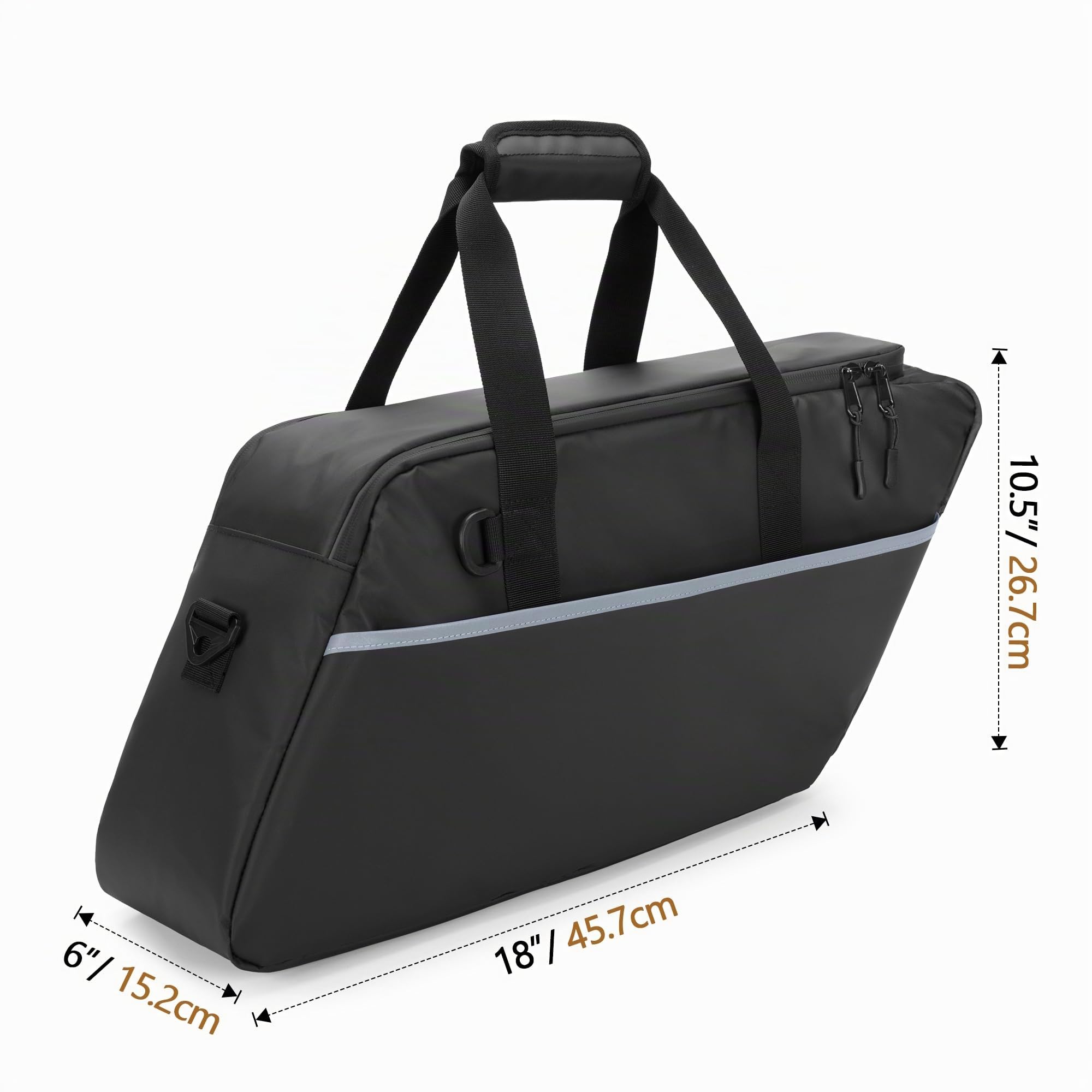 HODRANT Borsa Laterale da Moto con Tracolla (Solo Borsa) | Borse Laterali Rigide Compatibili con Harley-Davidson Touring (1993-2022)