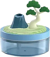 Umidificador de paisagem umidificador portátil para quarto luz noturna colorida quarto de bebê, escritório e escritório 320 ml silencioso Ultra sônico difusor aromaterapia Led (ARVORE DE PINHEIRO)