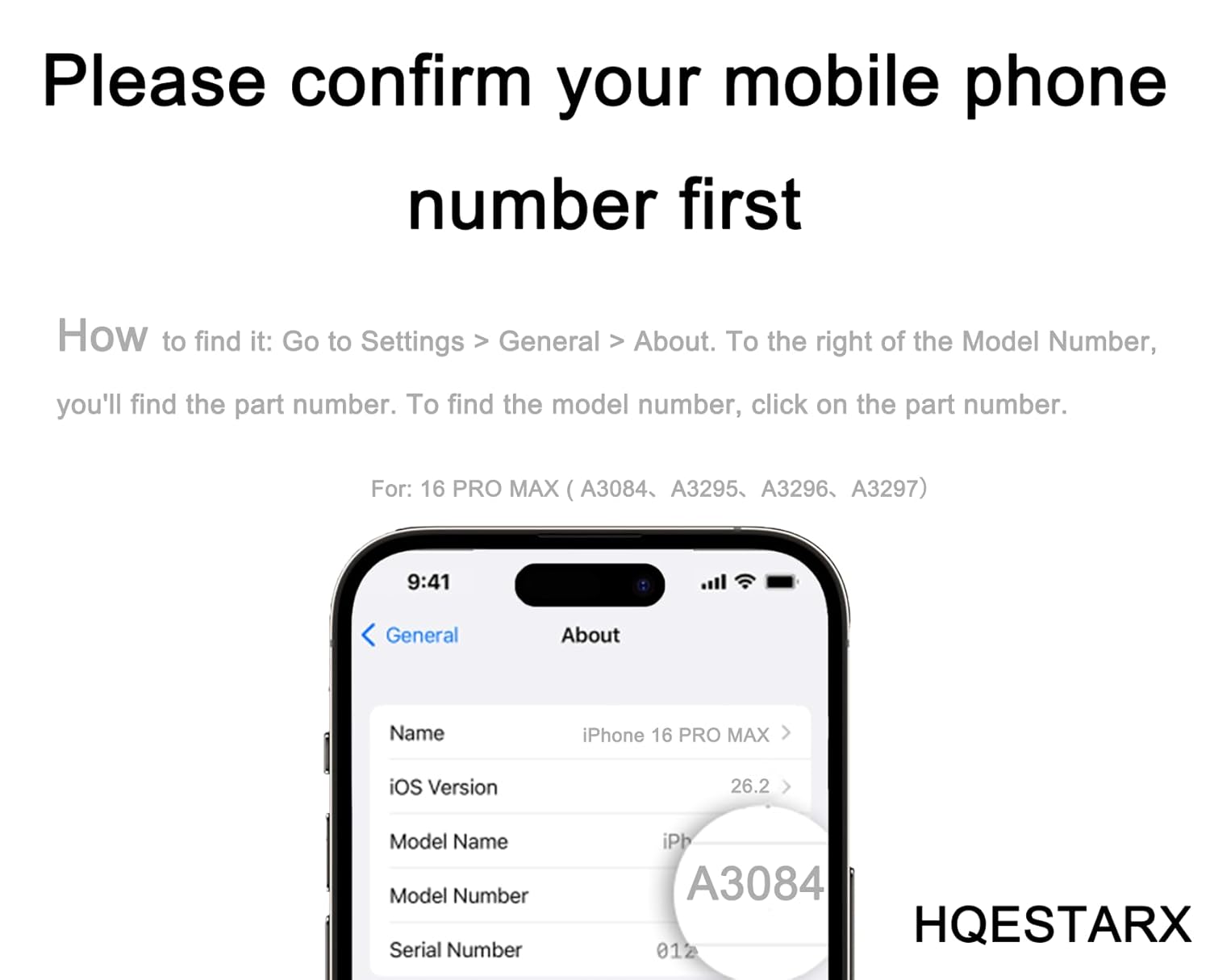 for iPhone 16 Pro Max Screen Replacement.6.9Inch[LCD] Display.80HZ 3D Touch LCD digitizer Assembly for (A3084,A3295,A3296,A3297) with Repair Tools，Lens Cap, Waterproof Membrane