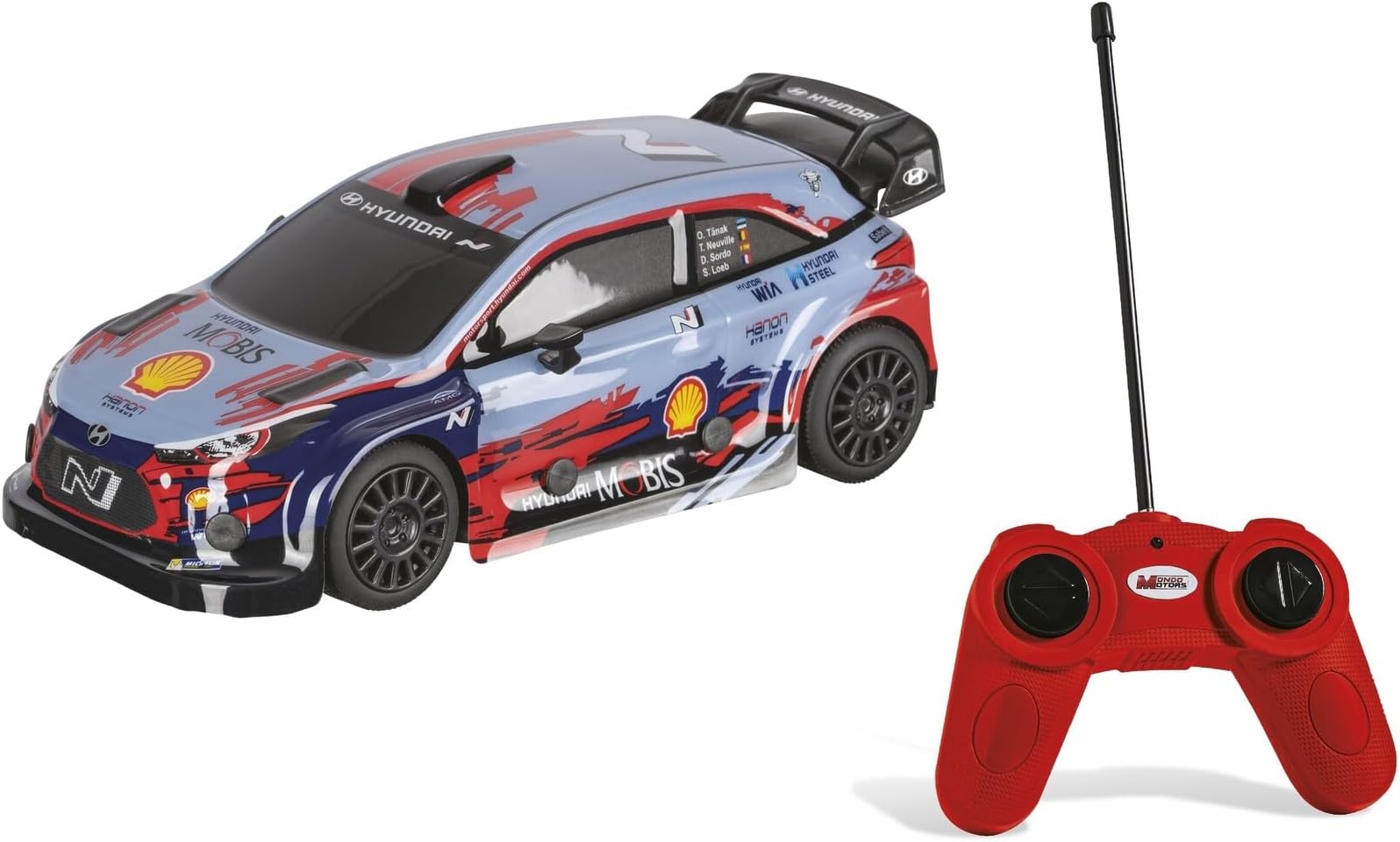 mondo Motors, HYUNDAI I20 WRC, 1: 24 Scale Model, Up to 8km / h Speed, Children's Toy Car 63668