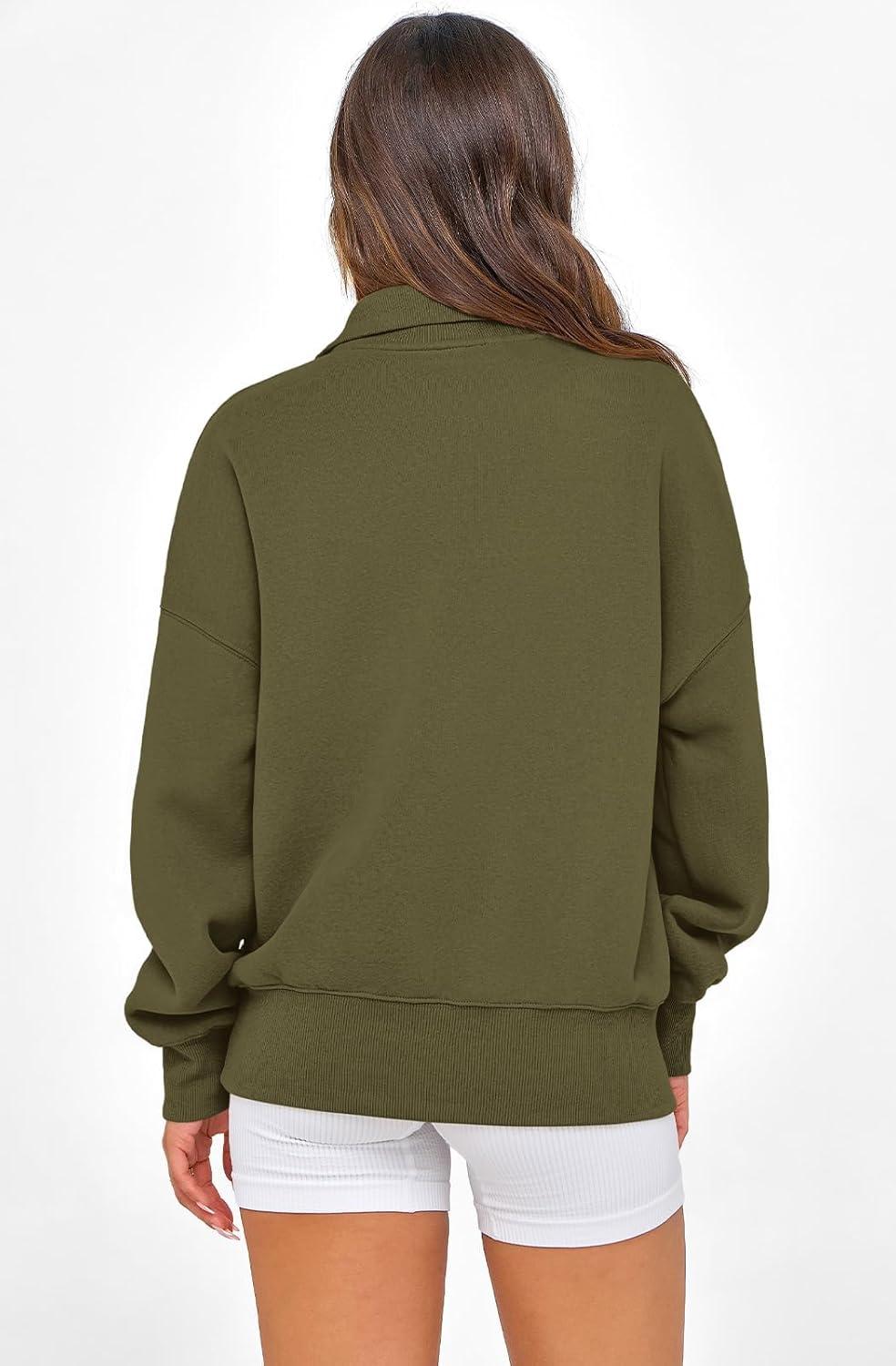 PRETTYGARDEN Womens Half Zip Oversized Sweatshirts Fleece Hoodies 2026 Trendy Long Sleeve Pullover Tops Y2k Spring Outfits - Image 6