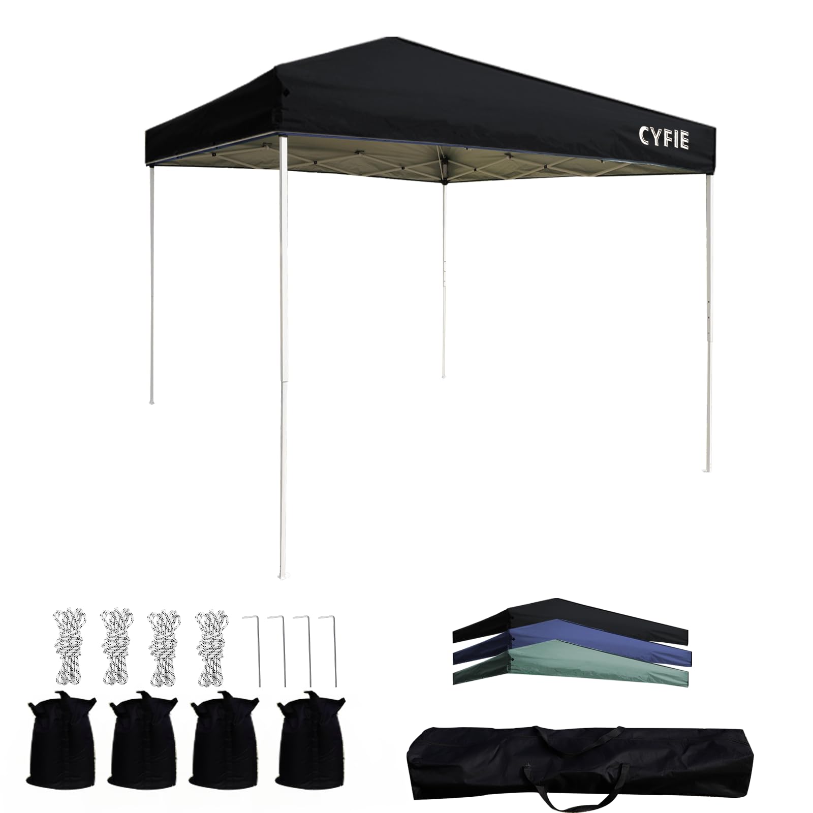 CYFIE タープテント 3m×3m 3段階調節 UVカット ワンタッチ 耐水 Amazon | CYFIE タープテント 2mx2m ワンタッチテント 高さ3段階