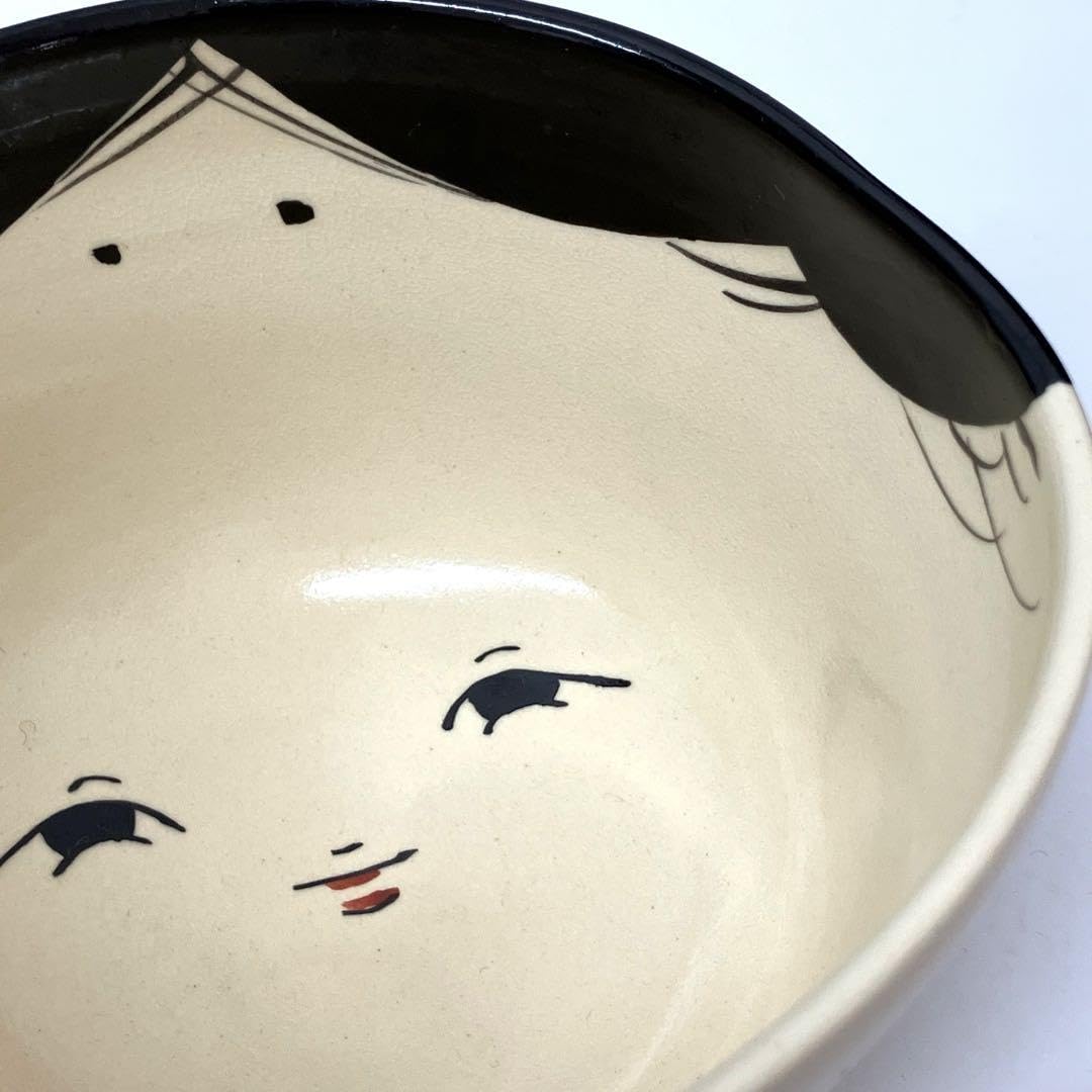 Amazon | 箱入り 押小路窯 茶碗 茶道具 抹茶椀 おかめ 骨董品