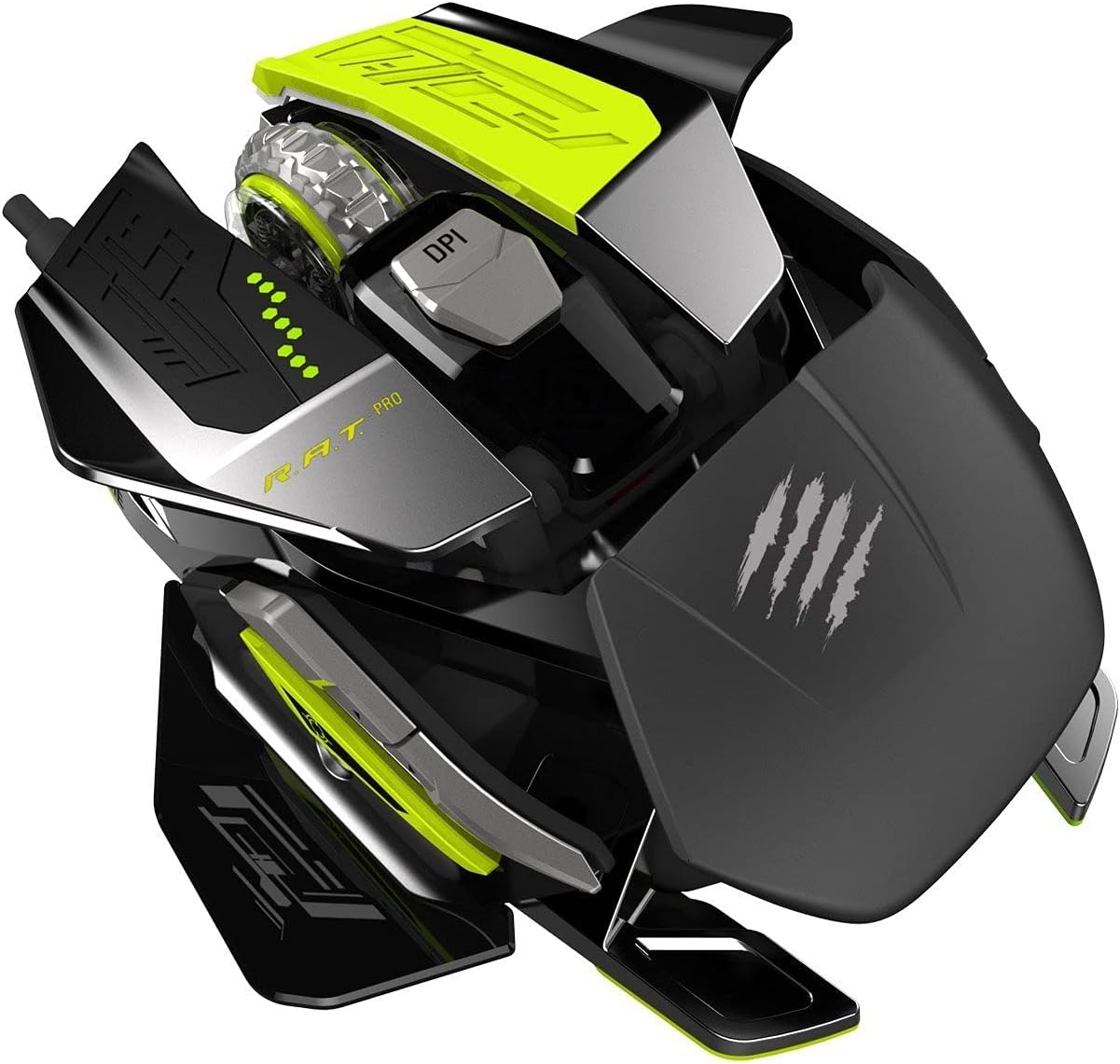 Mad Catz R.A.T. PRO X Ultimate Gaming Mouse with PixArt ADNS-9800 Laser Sensor Module for PC (Renewed)