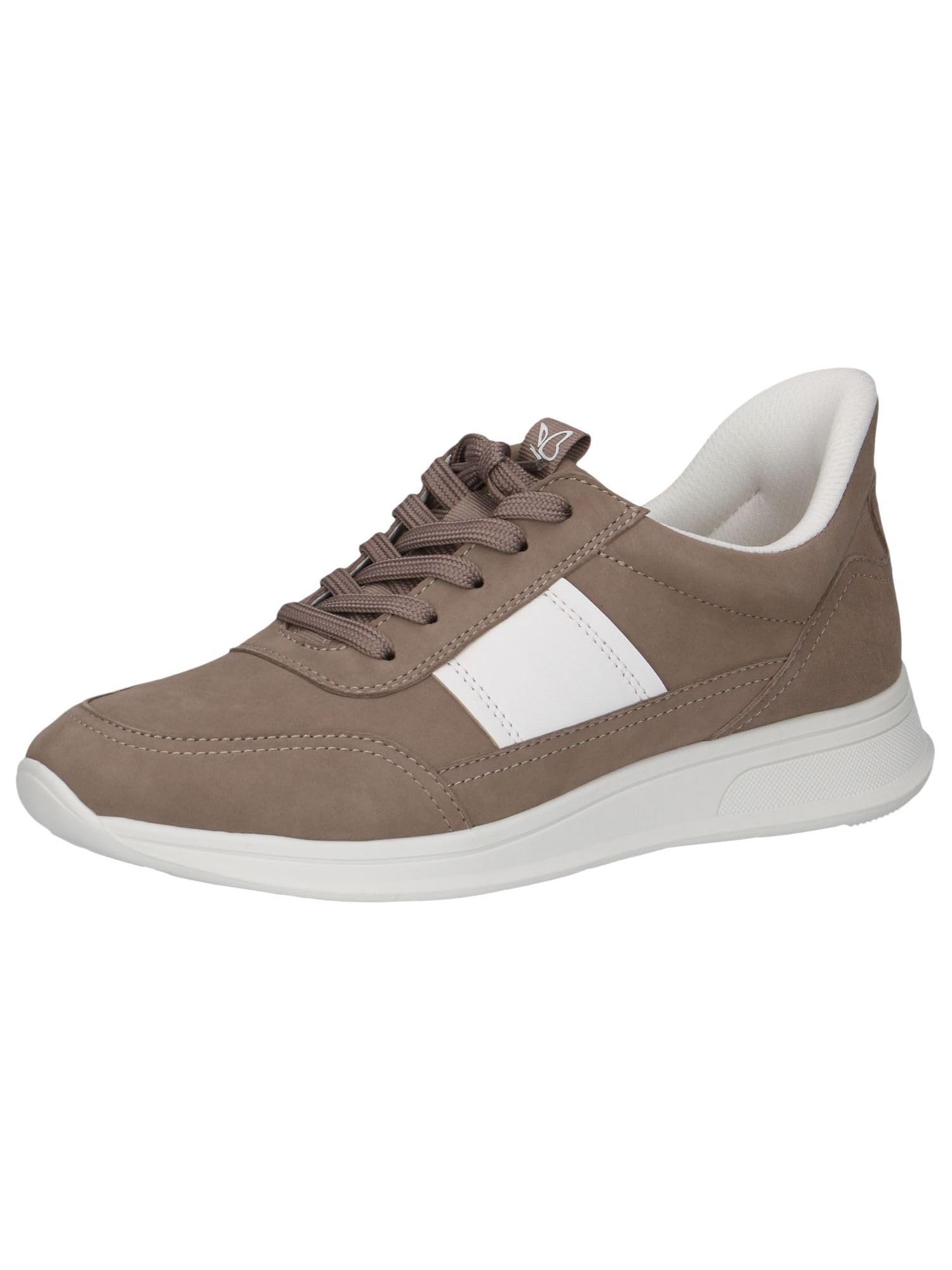 CAPRICE Damen Sneaker flach aus Leder Low Top