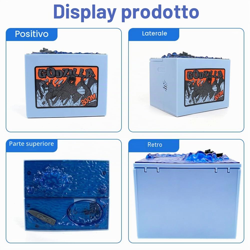 Salvadanaio Dinosauro per Bambini, Godzilla-Salvadanaio Automatico, Compleanno per Ragazzo e Ragazza di Buono per Decorazione, Regalo per Bambino Adulto