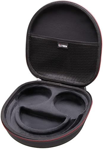 Miniatura 6 de LTGEM Funda rígida EVA para Sony WHCH700N o Sony WHCH710N Wireless Bluetooth con cancelación de ruido sobre la oreja, color negro exterior +