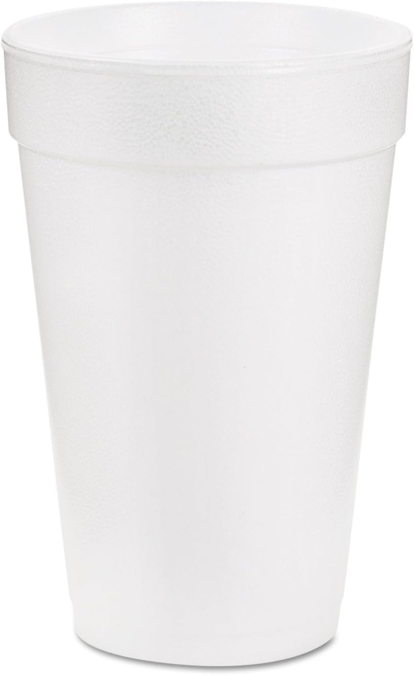 Container Corp. 16J16 Foam Cups, 16 oz., White (Pack of 1000)