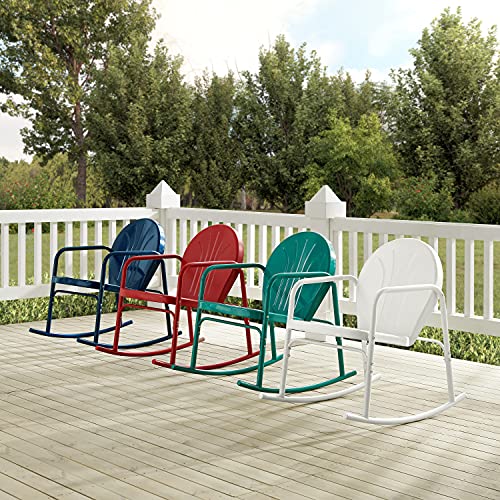Crosley Furniture CO1013-RE Griffith Retro Metal Outdoor Rocking Chairs thumb #8