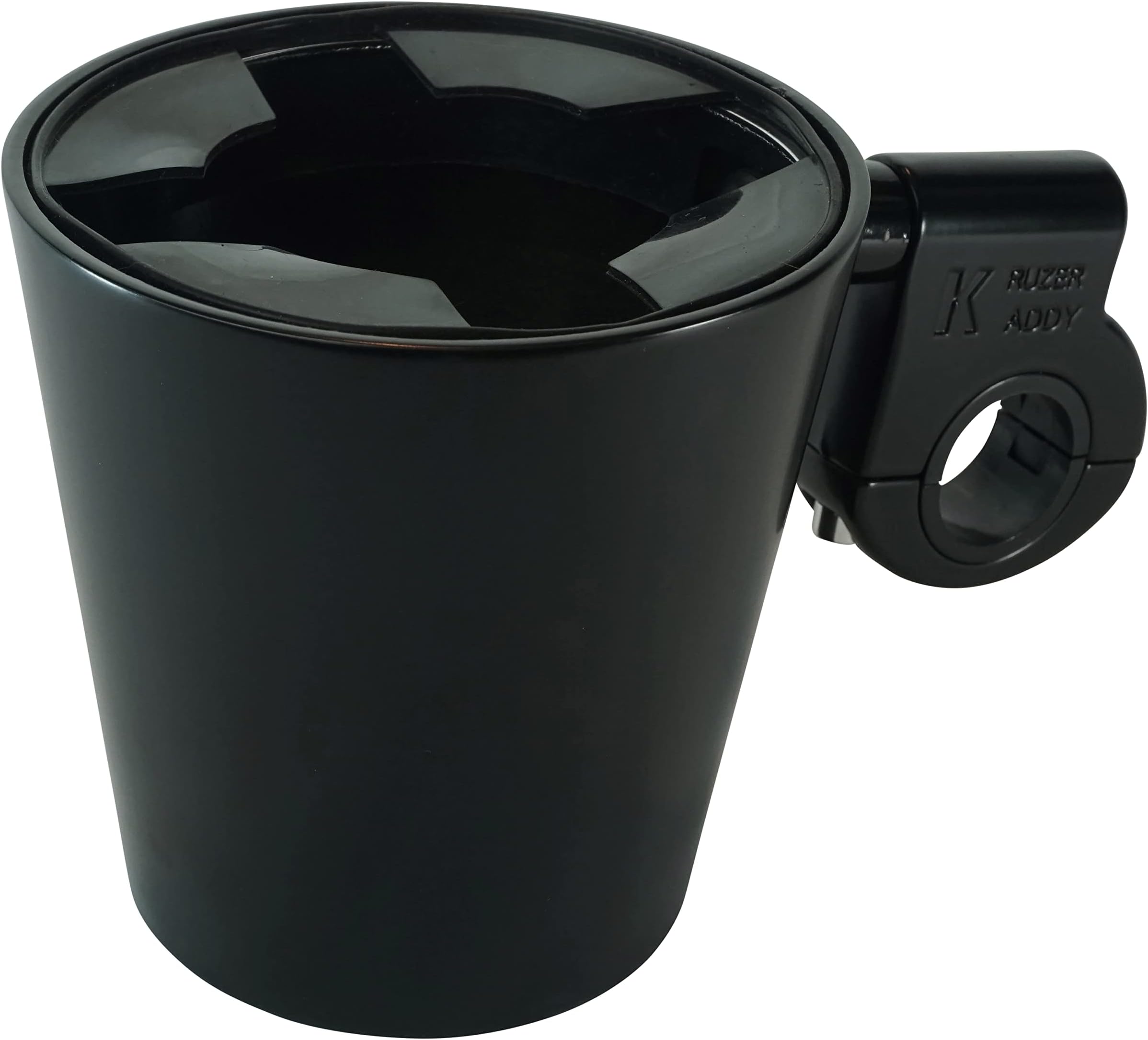 Ultimate Kaddy Black Cup Holder, Bar Mount 7/8", 1", 1 1/4"