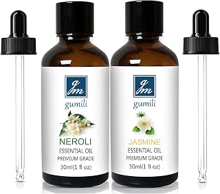 Neroli Essential Oil and Jasmine Essential Oil for Diffuser Perfume Candle Soap Making - 2 Oz, Pack of 2