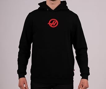 Haas F1 Racing Team Logo Hoodie - Black