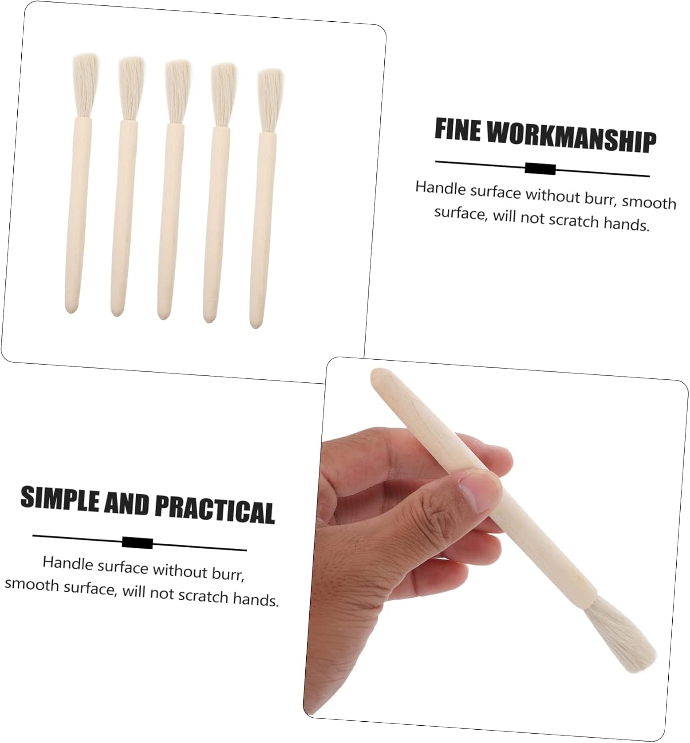 Gatuida 10pcs Laboratory Cleaning Brush Premium Quality Cleaning Tool for Laboratory Balance Scale and Keyboard Reusable Brush for Lab
