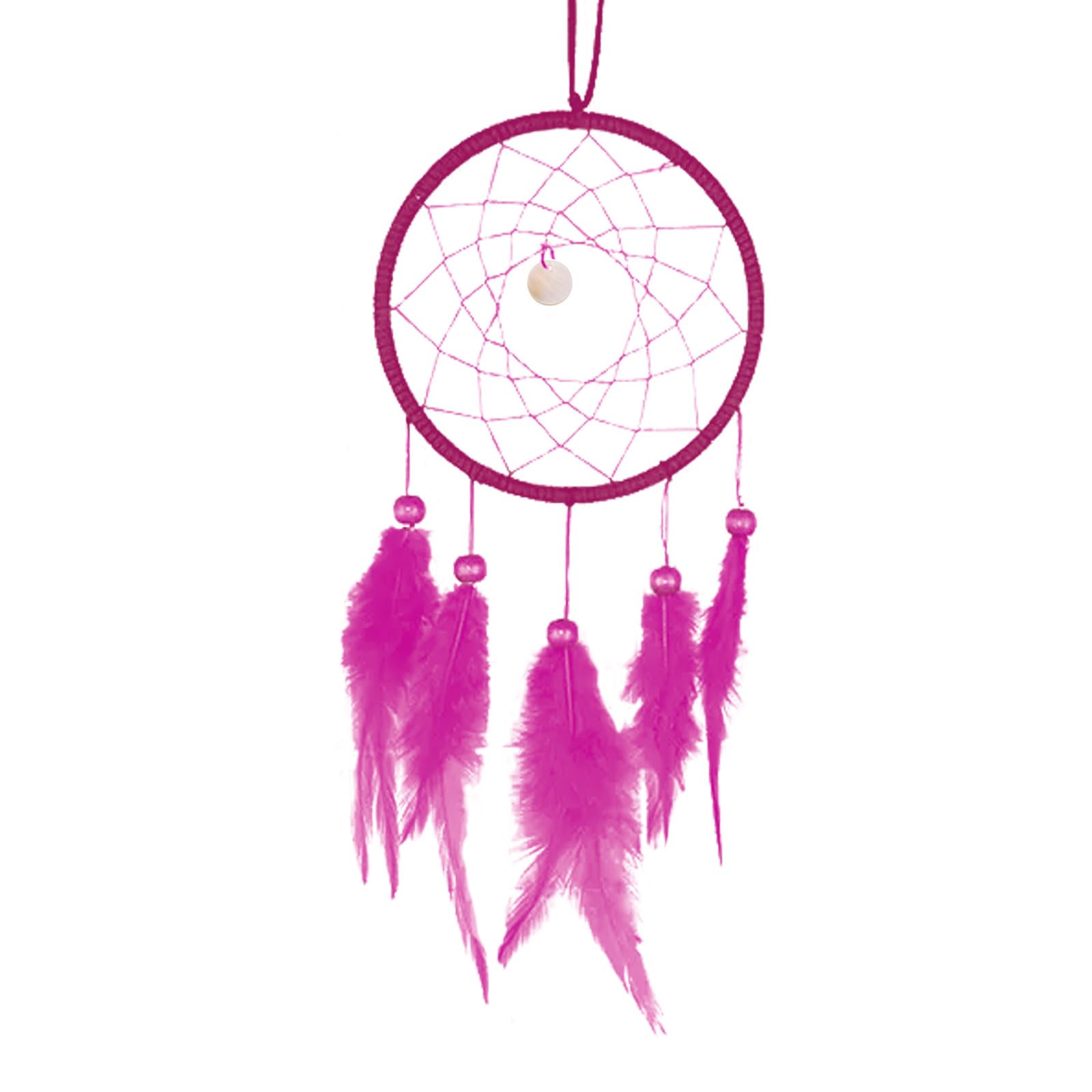 PATIKIL DIY Dream Catcher Kit, Making Dream Catcher Supplies Wall Hanging Handmade Dream Catcher Kits for Beginner Style 3, Rose Red - Image 3