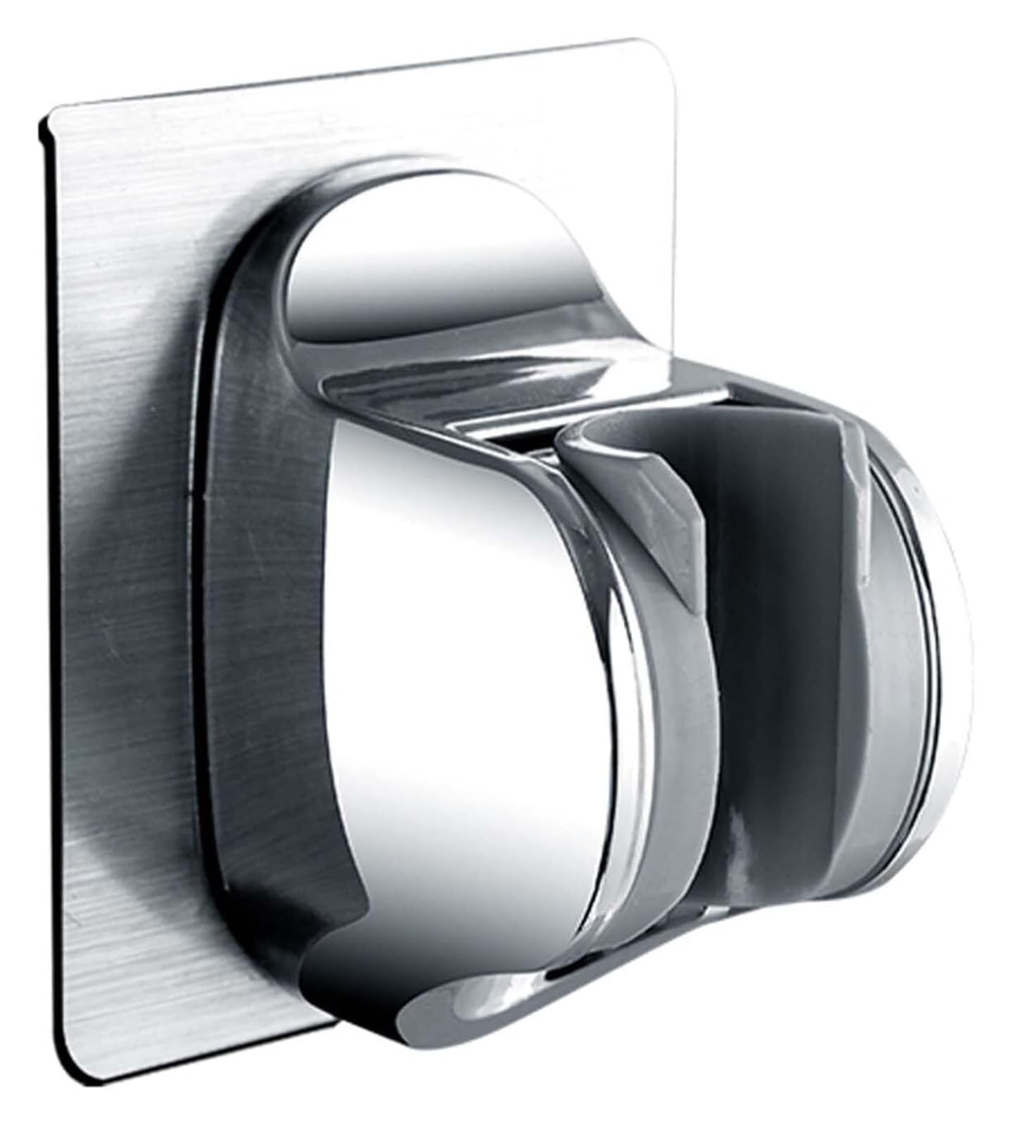 FLYIODFCXV shower head bracket, Adjustable Angle Shower Handle Holder Strong Load-Bearing Force Hose(Silver)