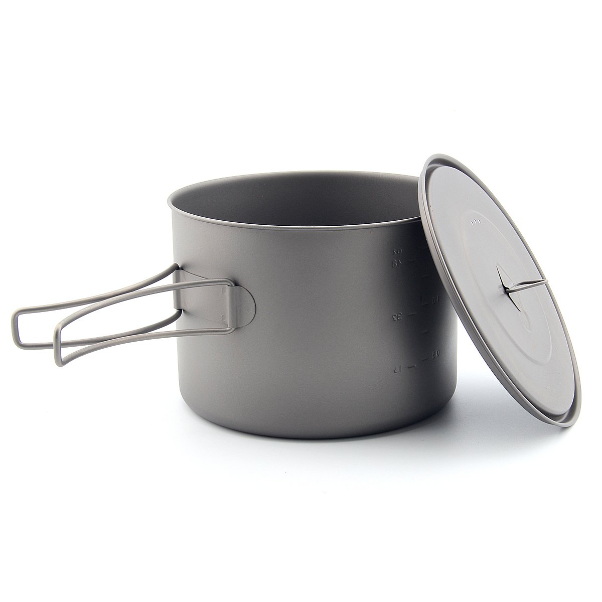 Toaks Marmite d'extérieur ultralégère en titane avec poignée pliable et couvercle - 1100 ml, 1300 ml, 1350 ml, 1600 ml