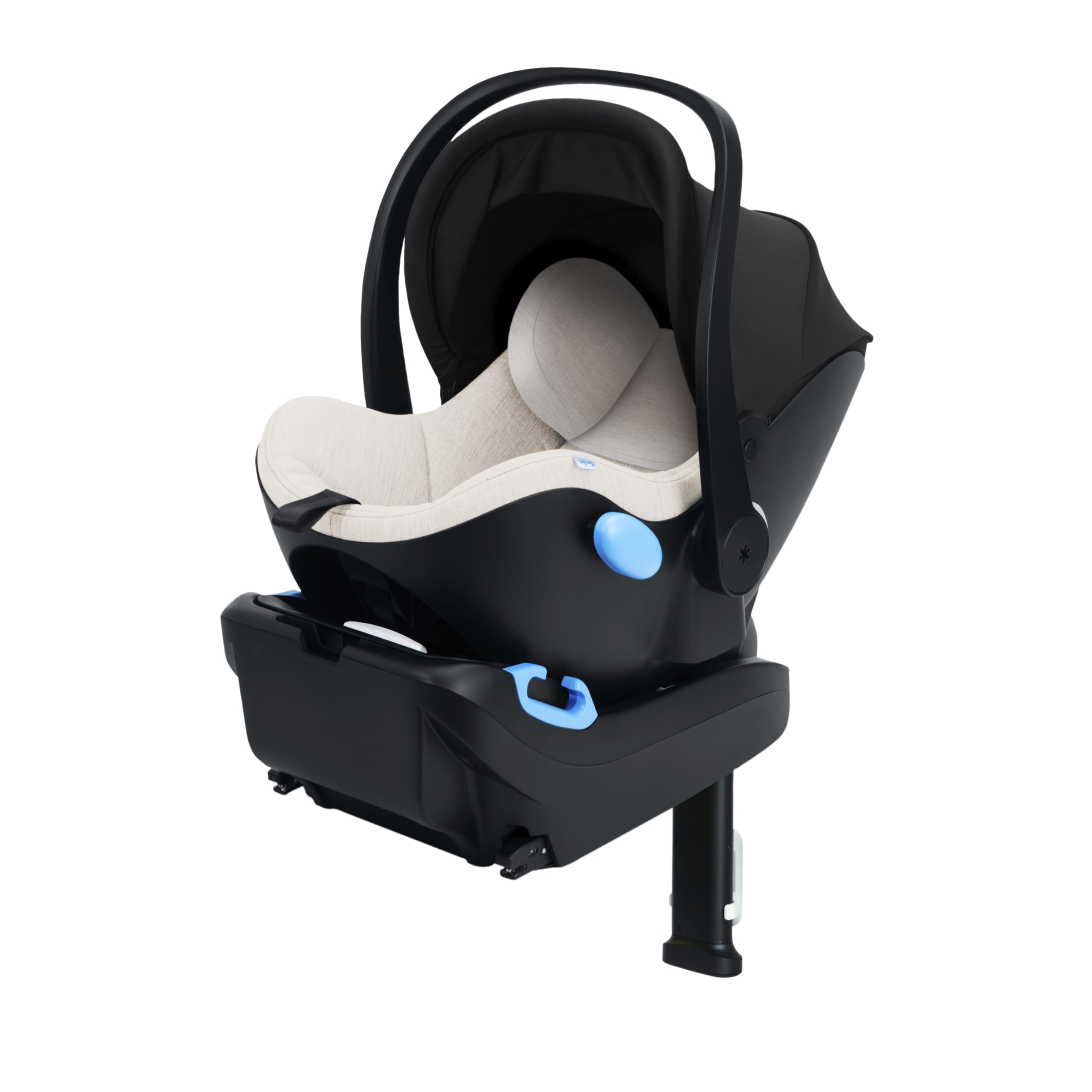 Clek Liing Infant Car Seat with Adjustable Load Leg, Compact, Lightweight Design, 7 Recline Positions, and Easy-to-Use Rigid Latch (Marshmallow)
