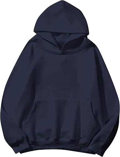 SAFRISIOR Sudaderas con capucha de gran tamaño para mujeres y hombres y parejas, sudadera básica con capucha sólida, chaquetas