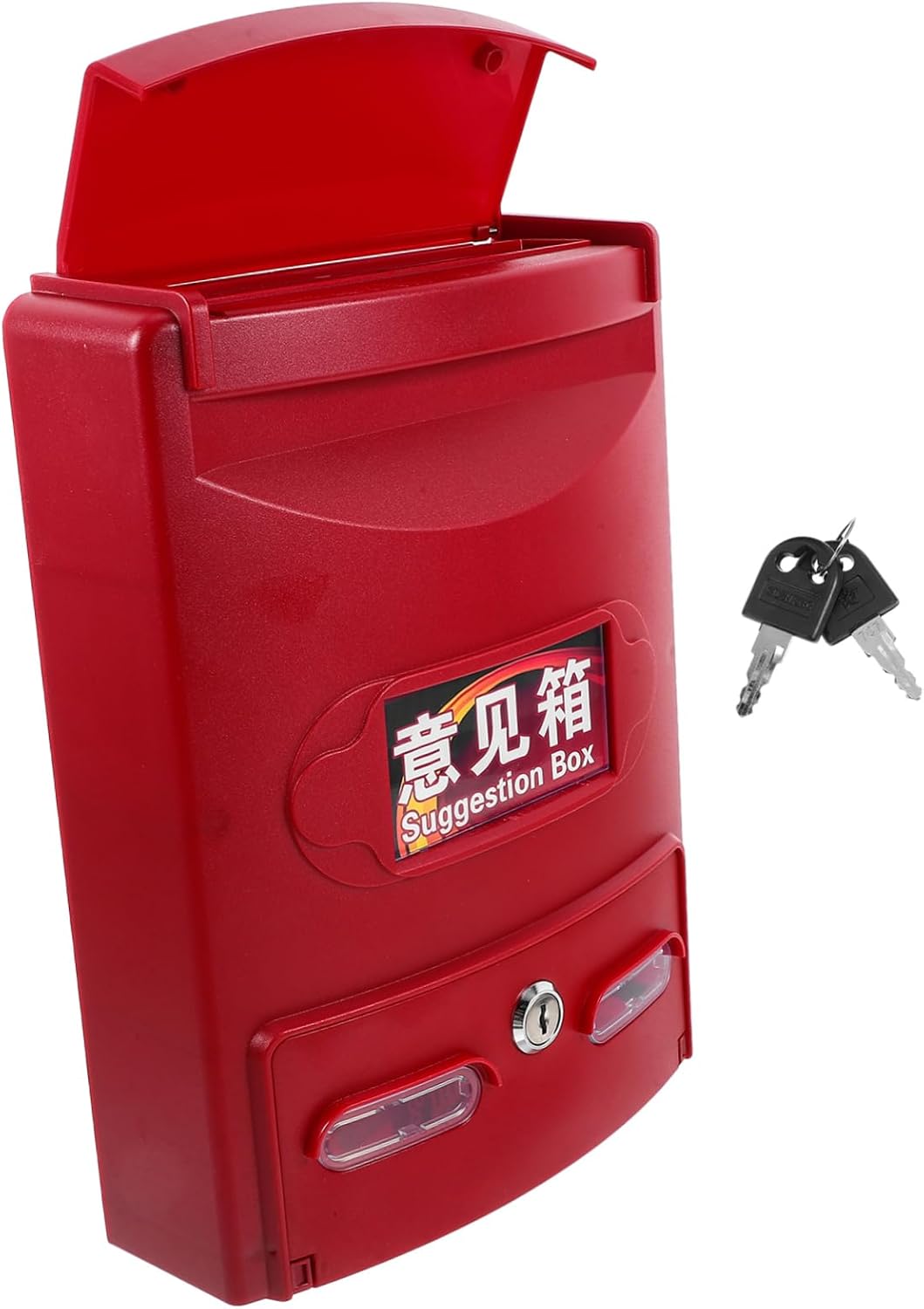 POPETPOP Secure Mailbox Wall Mount Outdoor Apartment Mailbox Box Lock Key Lockbox for Outside
