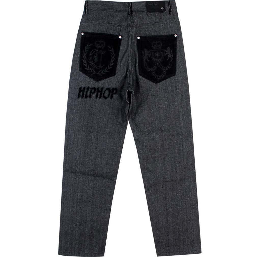 Vaqueros De Hip Hop para Hombres Vaqueros Casuales De Baile Callejero Vaqueros Anchos De Pierna Ancha Vaqueros De Skate Pantalones