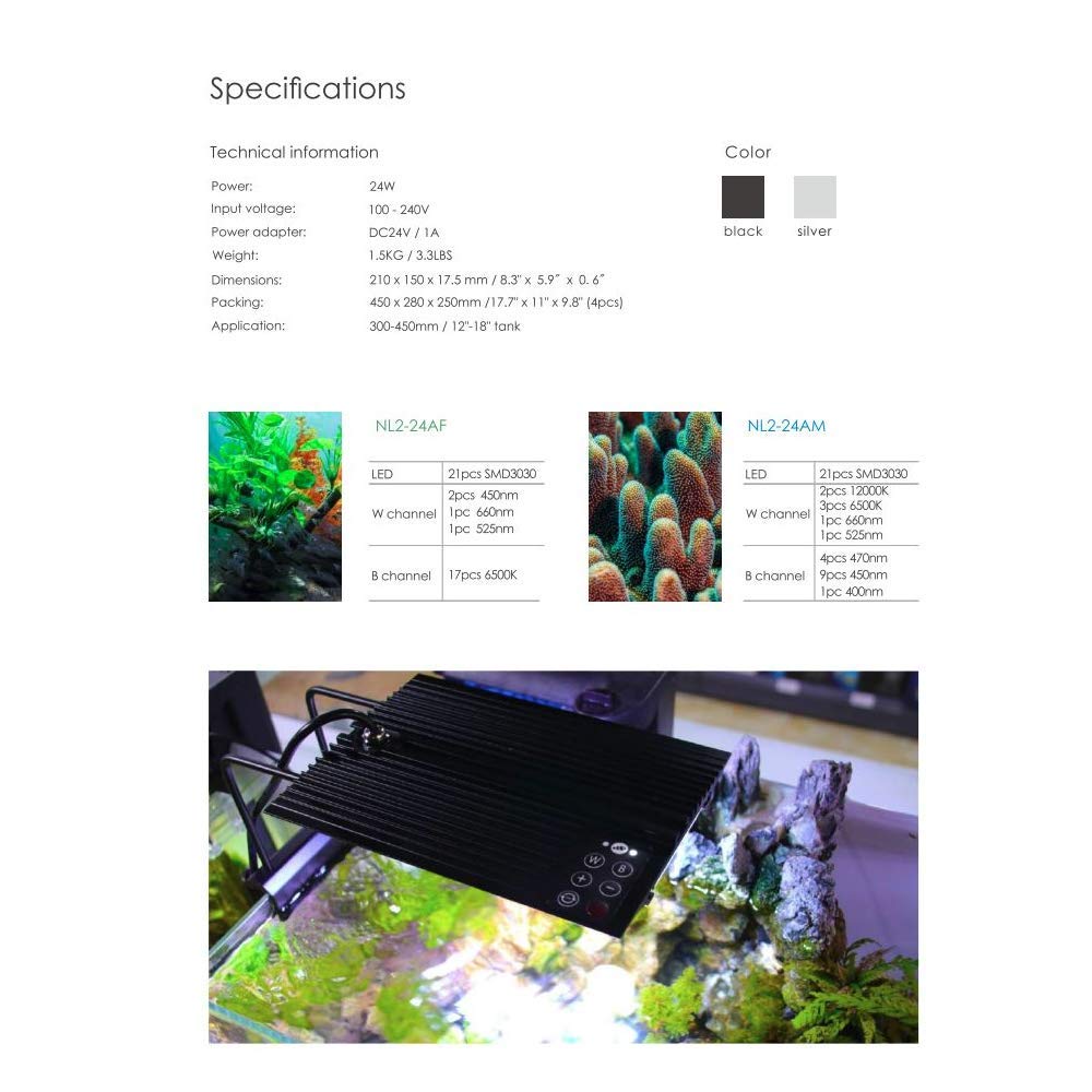 Nemo Light II 24 Watts High Power Aquarium LED Suitable for Marine