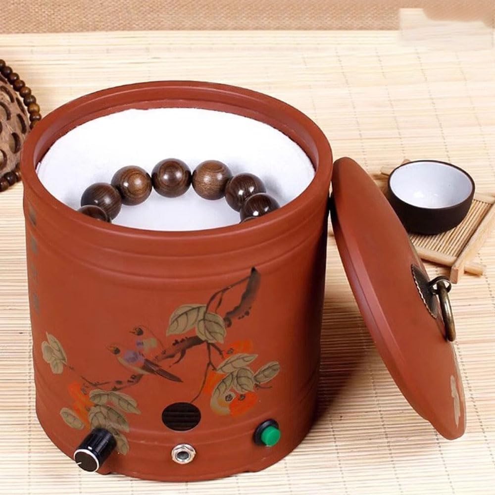 Automatic Bead Polishing Machine with Speed Adjustment and Timing, Digital Display Brushless Motor Buddha Beads Polishing Machine Wood Bead Polisher for Various wooden beads