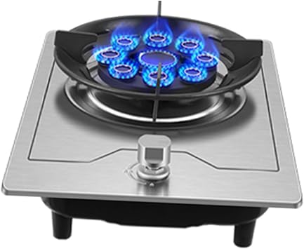 Gas Stove,with Protection Lock Burner NG Gas Cooktop,Heat Load 5.2KW/17742.4BTU,for Home Indoor and Outdoor Camping,Pulse Ignition, 54768