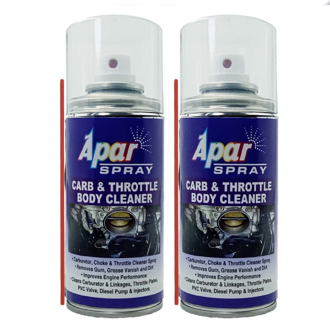 APAR Carburetor and Throttle Body Cleaner Spray - 150ml (Pack of 2) | Air Intake and Carburetor Choke Fuel Oil Deposit Spray Cleaner-image-44