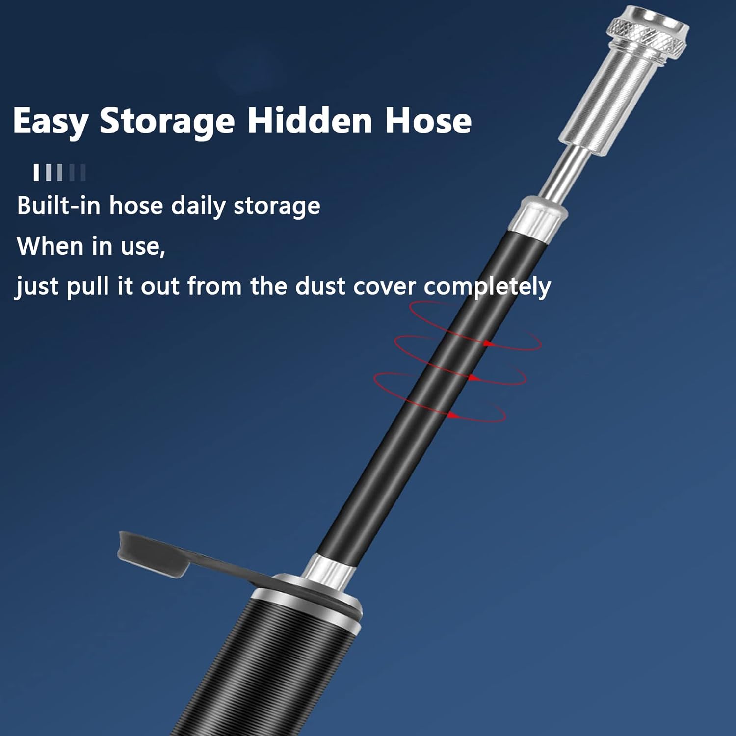 Mini Bike Pump,Portable Compact Bicycle Pump, Hand Pump Fit Presta Valves, Schrader Valves, Aluminum Alloy Durable Tire Pump