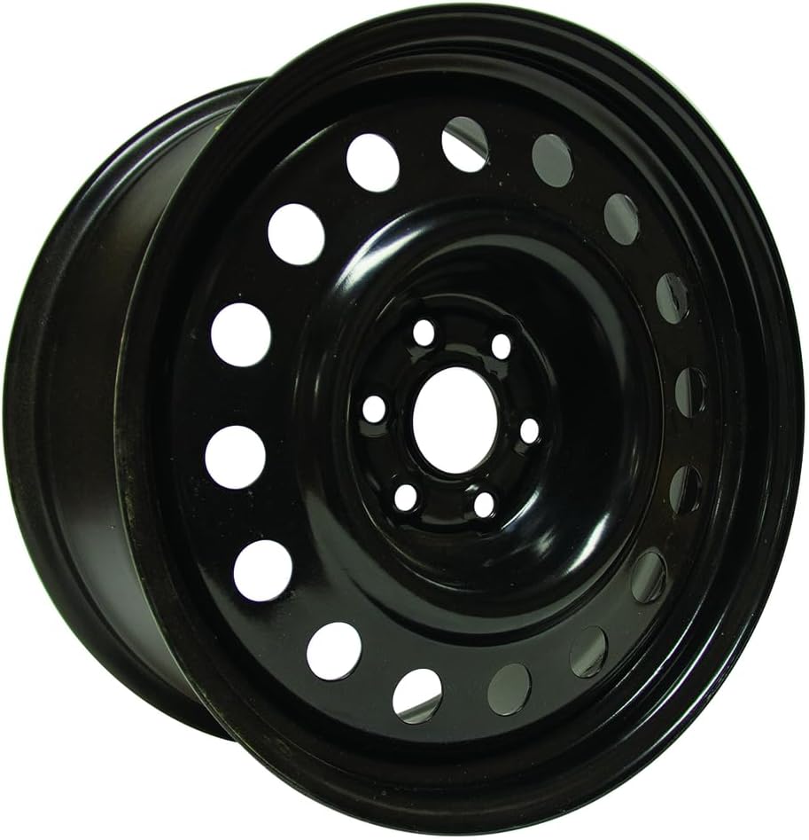 18x8 inch Custom Wheel - Black Standard Steel Rim ST Bolt- Pattern 6x120 mm Offset 35 mm