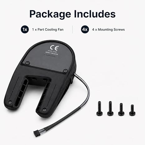 3D Printer Accessories for Bambu-Lab H2S Part Cooling Fan Replacement Compatible Efficient Heat Dissipation Brushless Blower to Cool Extruded Filament