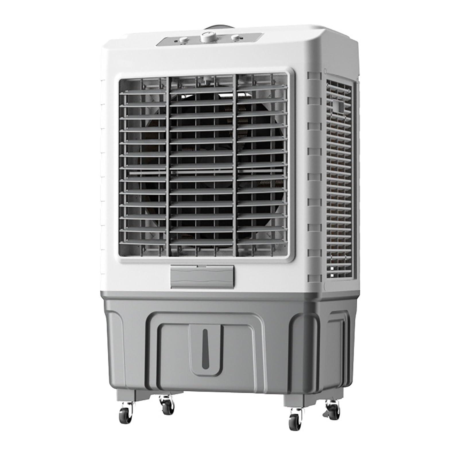 Enfriador de Aire evaporativo, Enfriador de pantano de 4600 CFM con Tanque de Agua Doble de 55 l/14,5 galones, oscilación de 120 ° con 6 Paquetes de Hielo, enfriamiento de Almohadilla de Panal, 3
