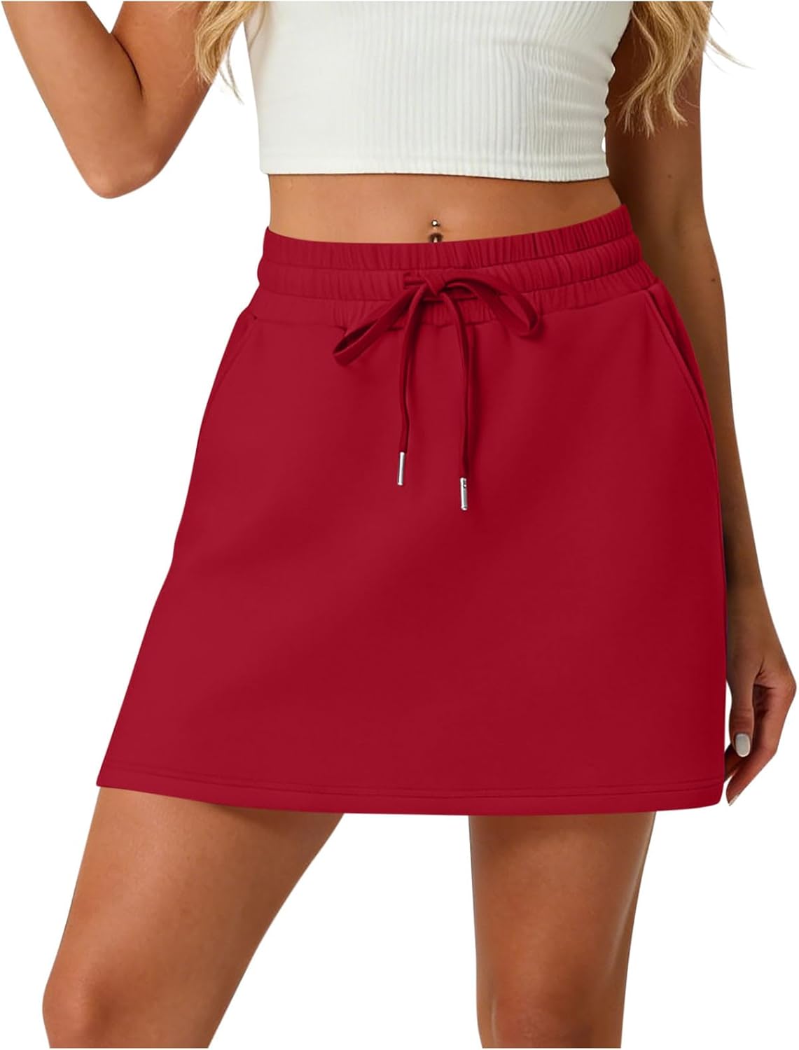 Tennis Skirt for Women with Built in Shorts and Pockets High Waisted Athletic Mini Golf Hiking Workout Casual Skort
