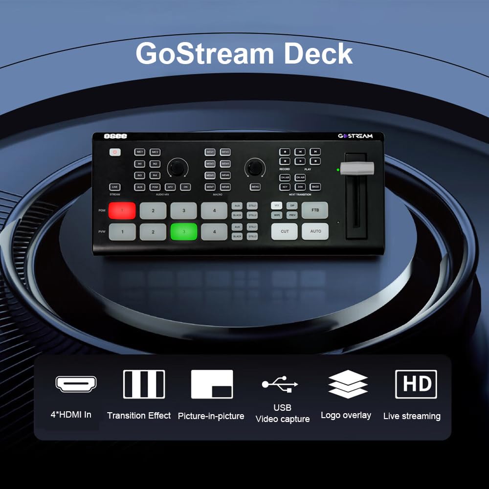 Osee GoStream Deck Video Switcher Converters Multiple Live