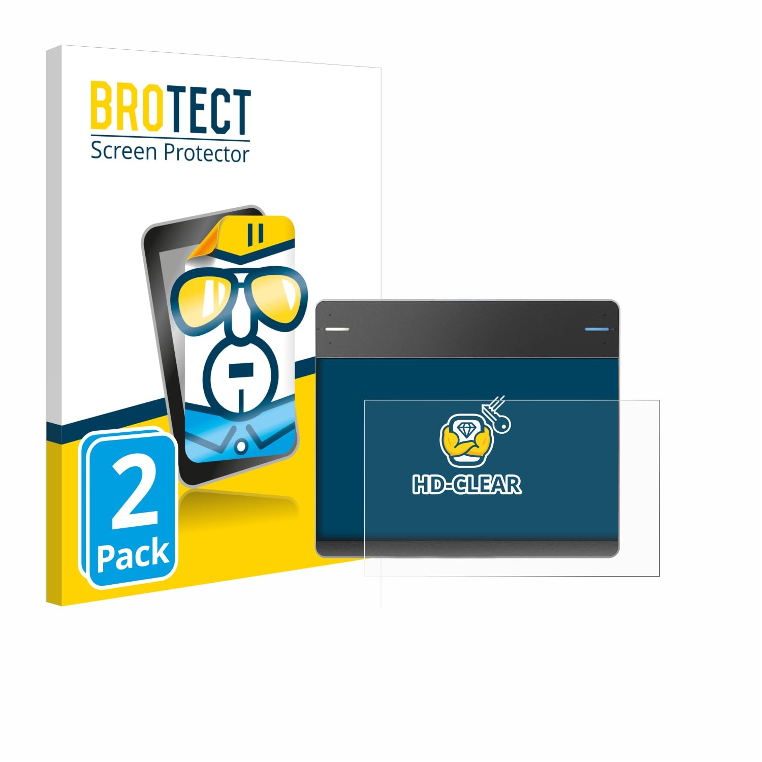 brotect 2-Pack Screen Protector Compatible with Wacom Intuos CTH-480 - HD-Clear Protection Film