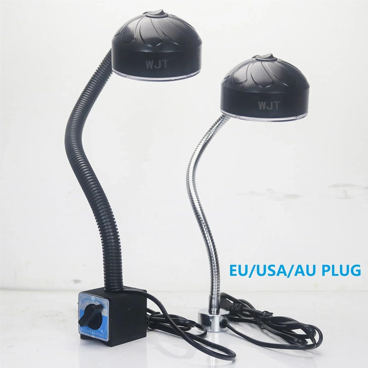 LED Machine Tool Light 12W 110-220V 24-36V Flexible L40cm Gooseneck Clip Magnetic Base Lamp Industrial Bright Garage Light(Clip Base)