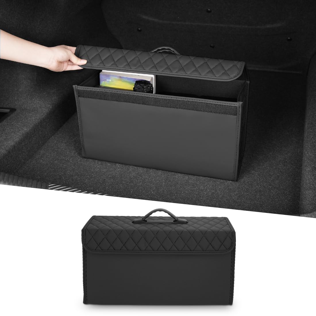 Amazon.co.jp: 車 トランク収納ボックス 大容量 荷物入れ 車用 収納
