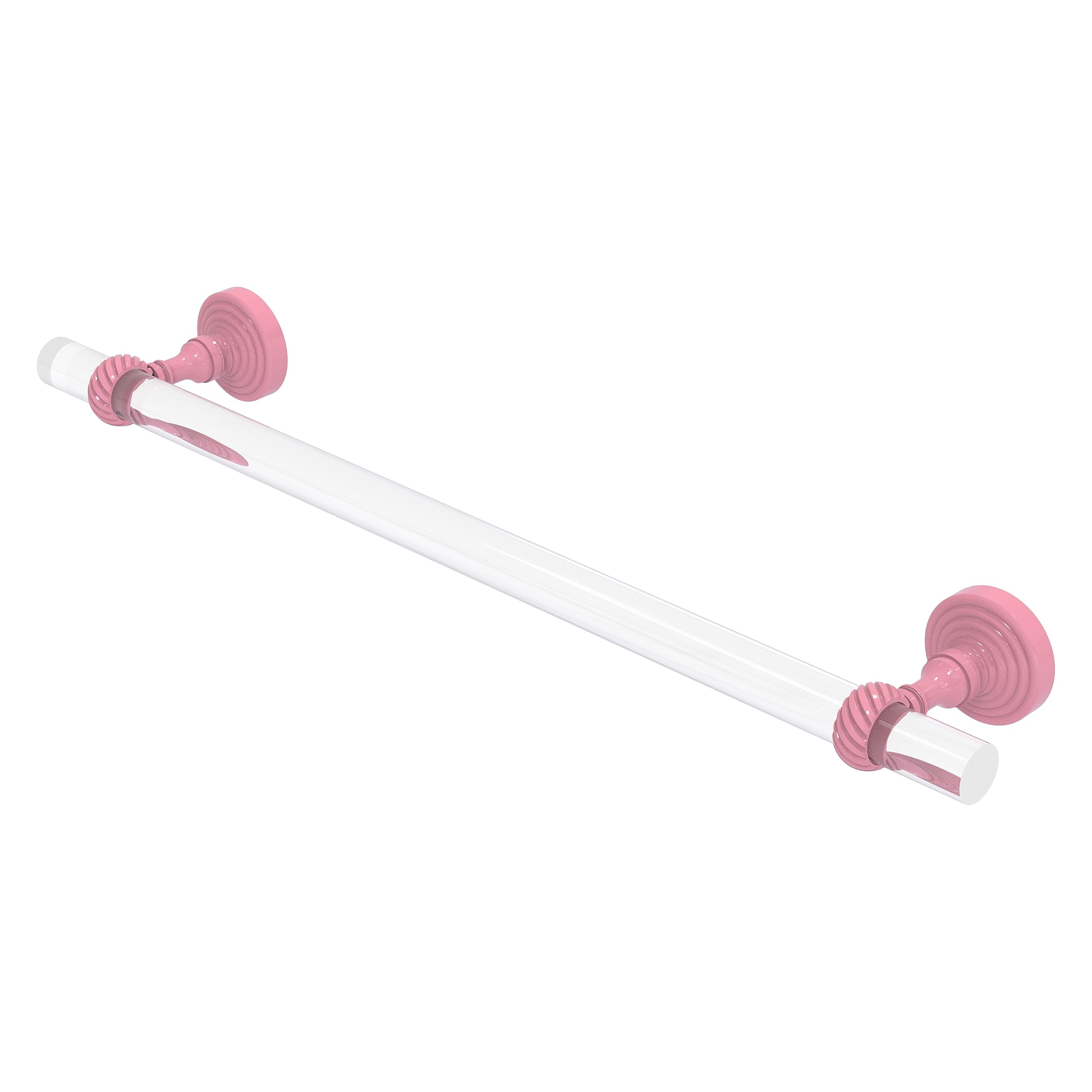 Allied Brass PG-41T-30-PNK Pacific Grove Collection 30 Inch Towel Bar with Twisted Accents, Pink