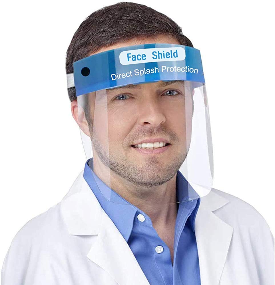 (Pack of 2) Safety Face Shield, Adjustable Transparent Full Face Anti-Spitting Protective Mask Hat Protect Eyes and Face Anti Drool Splash-Proof Facial Cover Men Women-image-28