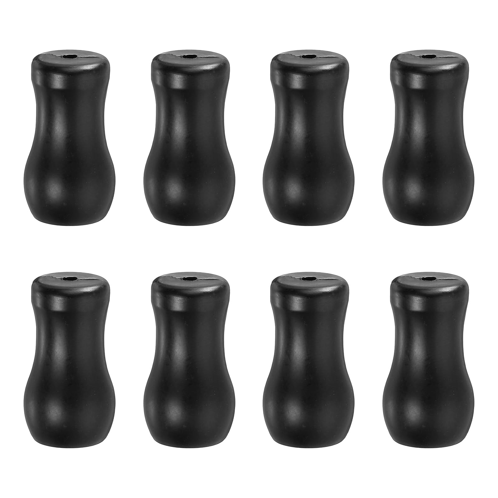 QUARKZMAN 8Pcs Pomi Per Cordini 30mm Nappe Per Tende Pomelli In Plastica Per Cordini Pendenti Finali Per Tende Oscuranti Persiane Avvolgibili Nero