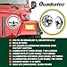 Quadratec Gen II Stealth LED Headlights, Pair of 2 - Fits Jeep CJ-5, CJ-7, CJ-8, Wrangler TJ, & LJU 1955-2006 - Plug & Play Installation - Extended Bulb Life - Minimized Power Draw