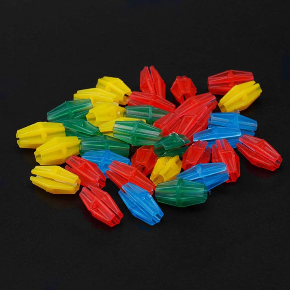 LIOOBO 170pcs Bicycle Spokes Bead Bike Ornament Bicycle Spoke Beads Luminous Bike Wire Light Baby Car Round