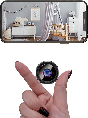 Mini cámara espía WiFi oculta cámara inalámbrica niñera pequeña cámara de vigilancia 1080P seguridad para el hogar interior bebé mascota cam APP