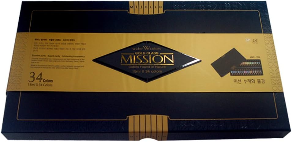 Mijello Mission Gold Water Color Set, 34 Colors